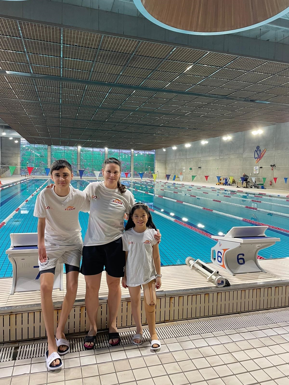 Presencia navarra en la concentración de tecnificación de natación adaptada, organizada por la FEDDF en el CAR de Madrid